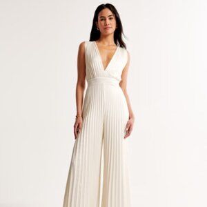 Abercrombie & Fitch Giselle Pleated Jumpsuit